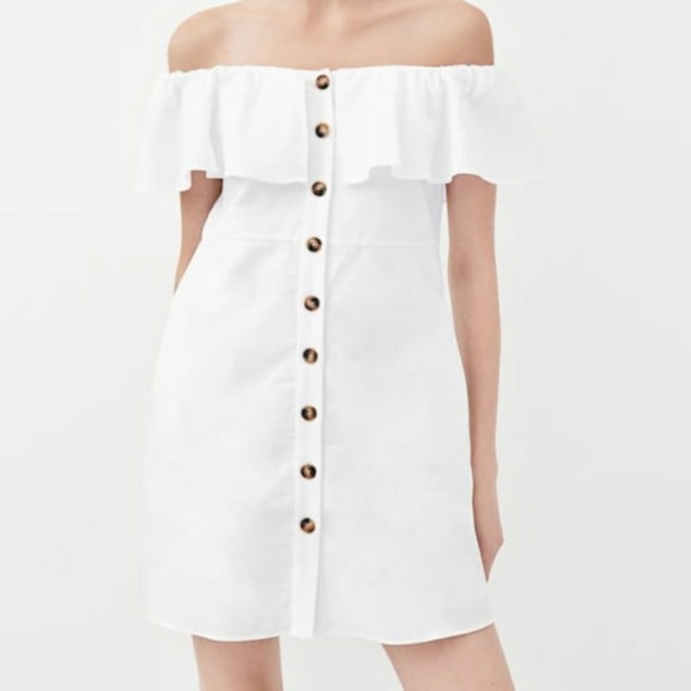 Zara Off the Shoulder Ruffle Dress